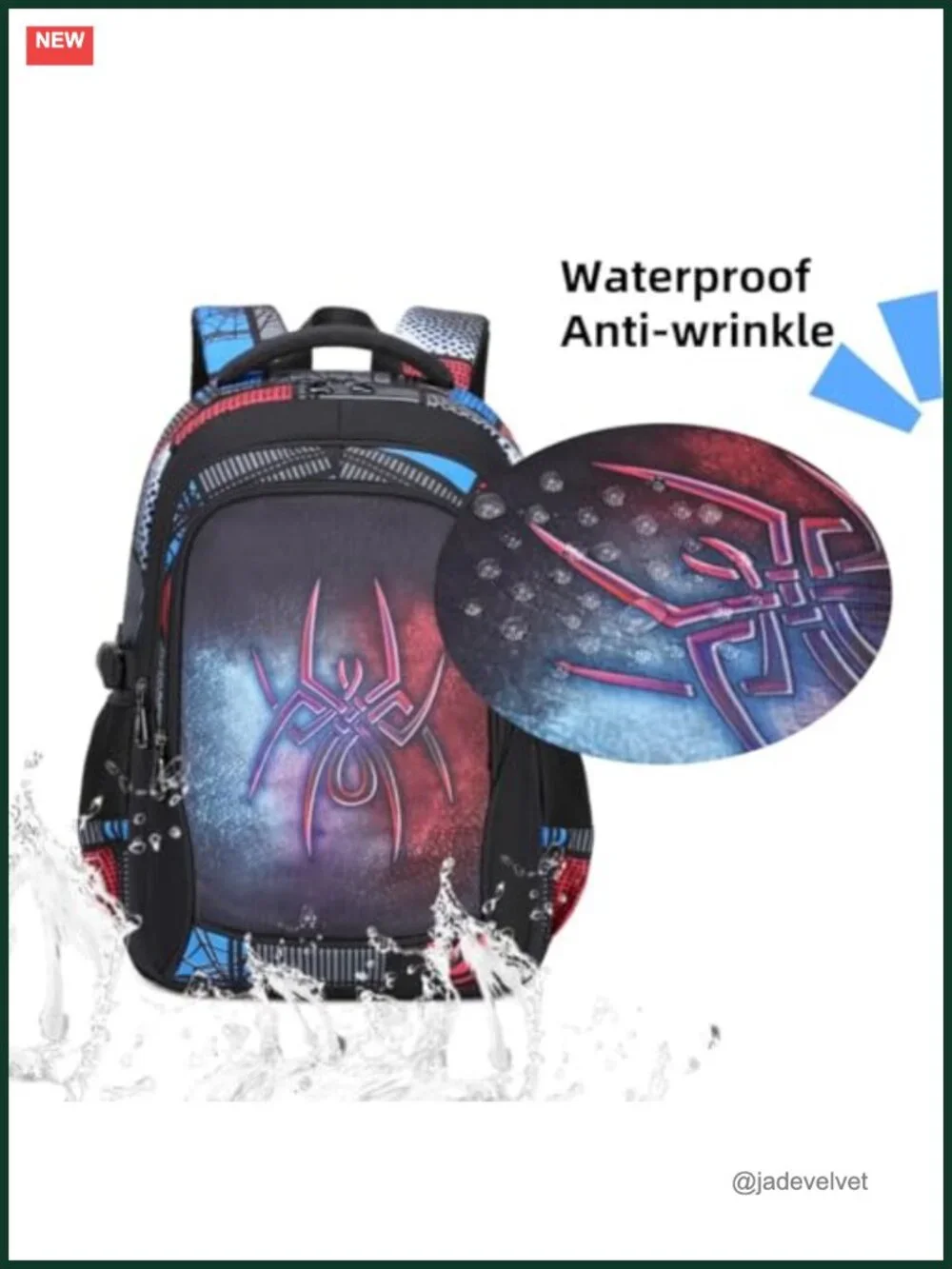 Waterproof Kids Backpack for Boys Girls Lightweight Laptop School Bag 18 Inch